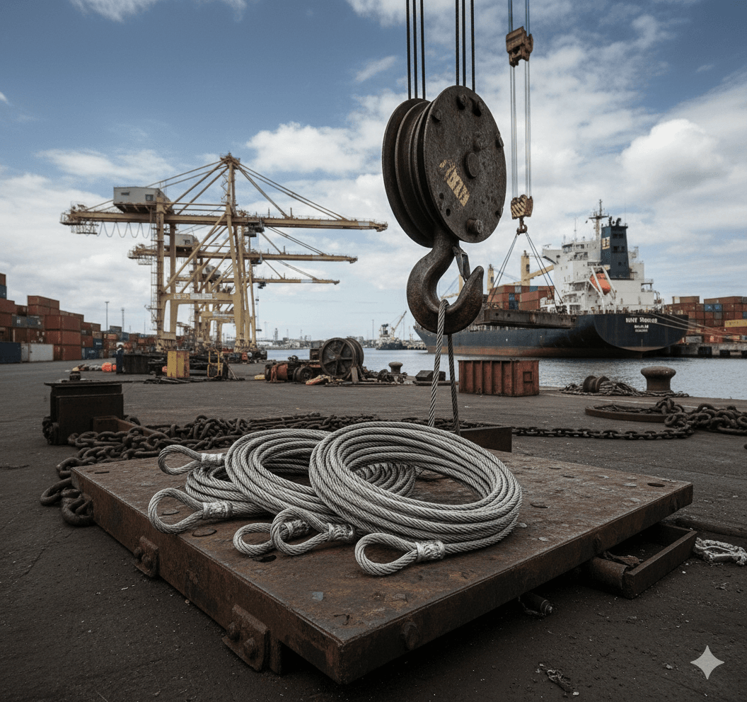 Premium industrial wire rope, slings and chains
